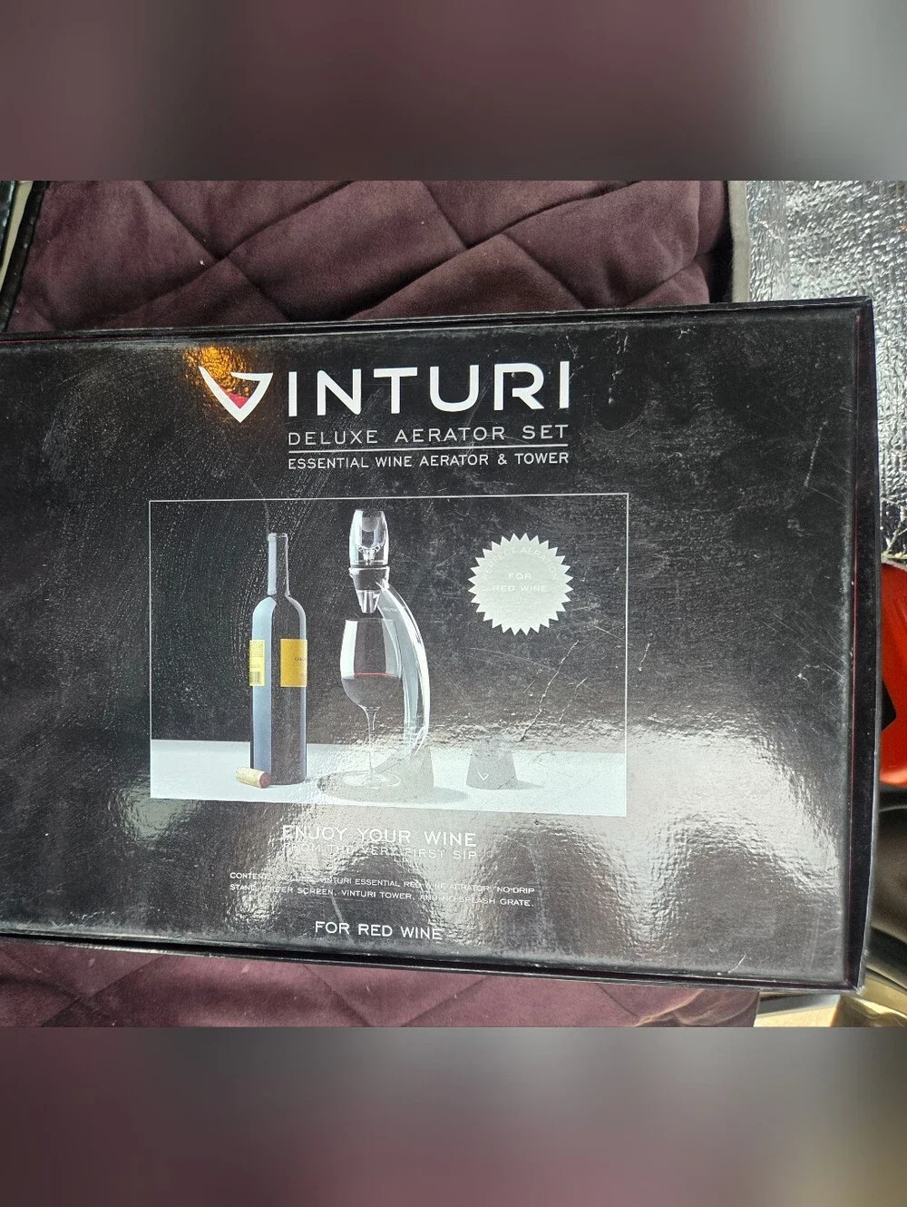 Vinturi Deluxe Aerator Set - Black Box